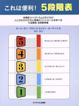 これは便利！5段階表 自閉症スペクトラムの子どもが人とのかかわり方と感情のコントロールを学べる活用事例集