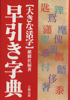 大きな活字 早引き字典