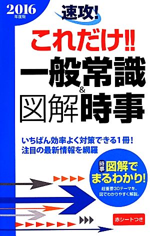 速攻！これだけ!!一般常識&図解時事(2016年度版)