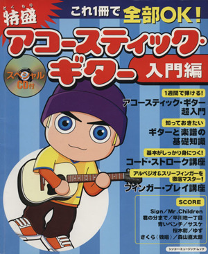 特盛アコースティック・ギター 入門編 これ1冊で全部OK！ シンコー・ミュージック・ムック