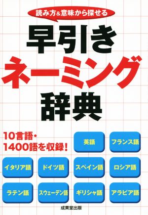 早引きネーミング辞典 読み方&意味から探せる