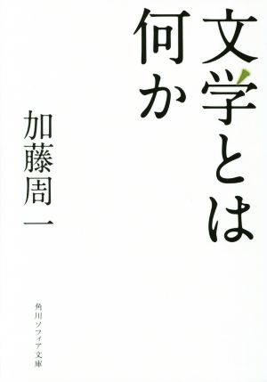 文学とは何か 角川ソフィア文庫