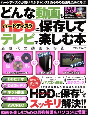 どんな動画もハードディスクに保存してテレビで楽しむ本 HDDに保存してスッキリ解決！ アスペクトムック