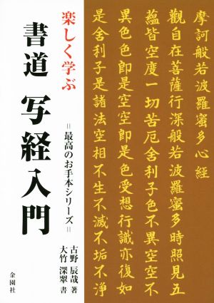 書道 写経入門 楽しく学ぶ 最高のお手本シリーズ