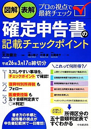 図解・表解 確定申告書の記載チェックポイント 平成26年3月17日締切分