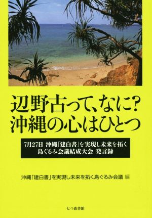 辺野古って、なに？沖縄の心はひとつ 7月27日沖縄「建白書」を実現し未来を拓く島ぐるみ会議結成大会 発言録