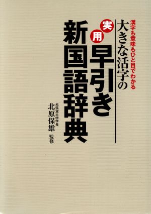 大きな活字の実用早引き新国語辞典 漢字も意味もひと目でわかる 新品本