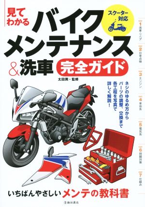 見てわかるバイクメンテナンス&洗車完全ガイド スクーター対応 ネジのゆるめ方からパーツの調整、交換まで各工程を写真で詳しく解説！