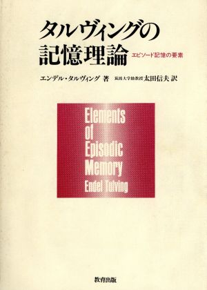 タルヴィングの記憶理論 エピソード記憶の要素