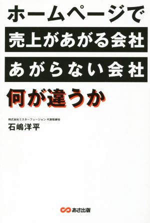 ホームページで売上があがる会社、あがらない会社、何が違うか