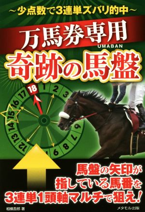 万馬券専用 奇跡の馬盤 少点数で3連単ズバリ的中