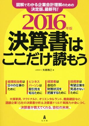 決算書はここだけ読もう(2016年版)