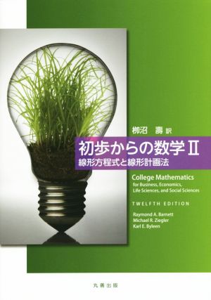 初歩からの数学(Ⅱ) 線形方程式と線形計画法