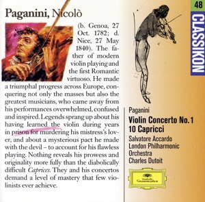 【輸入盤】Paganini;Violin Concerto