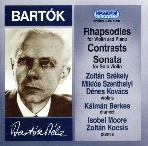 【輸入盤】Rhapsodies for Violin & Piano Contrasts Sonata for