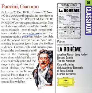 輸入盤】Puccini:La Boheme Hlts. 新品CD | ブックオフ公式オンライン