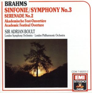 【輸入盤】Brahms:Symphony 3