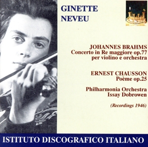 【輸入盤】Brahms/Chausson: Ginette Neveu