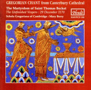 【輸入盤】Gregorian Chant From Canterbury Cathedral