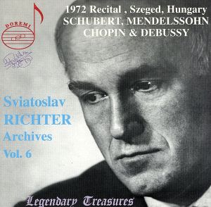 【輸入盤】Sviatoslav Richter Archives 6 1972 Recital Hungary