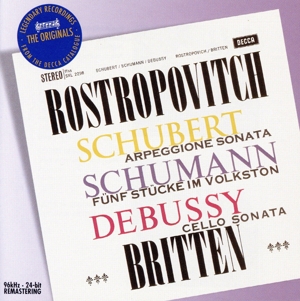 【輸入盤】SCHUBERT ARPEGGIONE SONATA,SCHUMANN,DEBUSSY