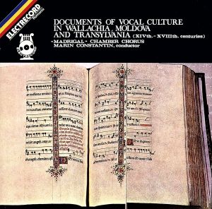 【輸入盤】Documents of Vocal Culture In Wallachia, Moldova and Transylvania