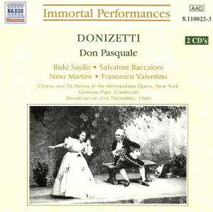 【輸入盤】Donizetti: Don Pasquale