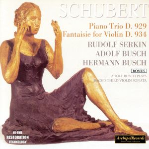 【輸入盤】Schubert: Piano Trio D929