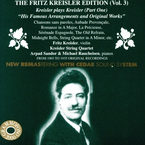 【輸入盤】Kreisler Edition Vol.3