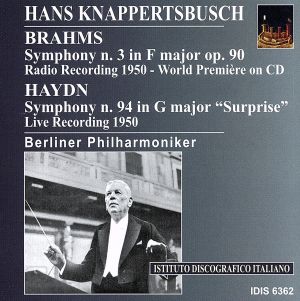 【輸入盤】Brahms: Symphony No.3 / Haydn: Symphony No.94