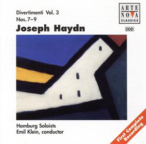 【輸入盤】Haydn;Divertimenti Vol.3