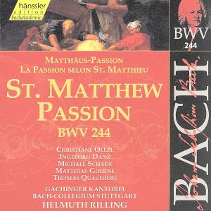 【輸入盤】Complete Bach:St Matthew Passi