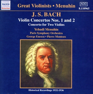 【輸入盤】Bach:Violin Concertos Menuhin