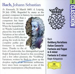 【輸入盤】Bach;Goldberg Variations