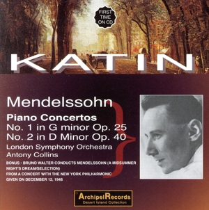 【輸入盤】Mendelssohn: Piano Concs 1 & 2