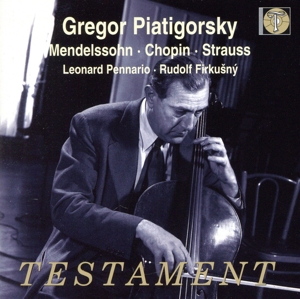 【輸入盤】Gregor Piatigorsky Plays Mendelssohn Chopin