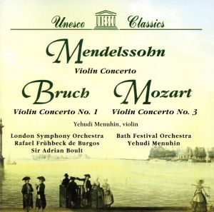 【輸入盤】Mendelssohn/Bruch/Mozart;Violi