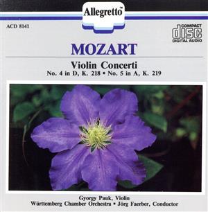 【輸入盤】Violin Concerti 4 & 5