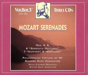 【輸入盤】Mozart:Serenades