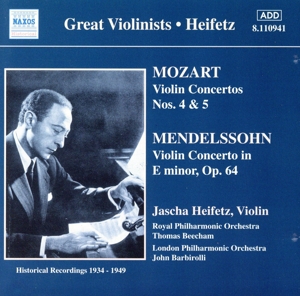 【輸入盤】Mozart/Medelssohn:Violin Concs