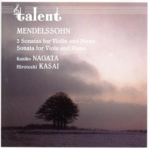 【輸入盤】Mendelssohn: 3 Sonatas Violin & Viola