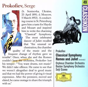 【輸入盤】Prokofiev;Classical Symphon