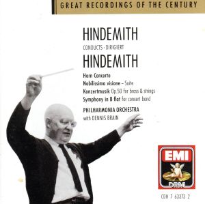 【輸入盤】Hindemith Conducts Hindemith