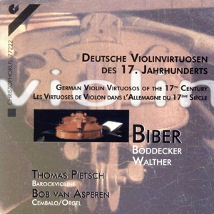 【輸入盤】Biber/Walther/Boddecker;Violin