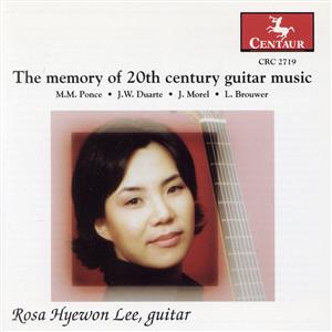 【輸入盤】Memory of 20th Century Guitar Music