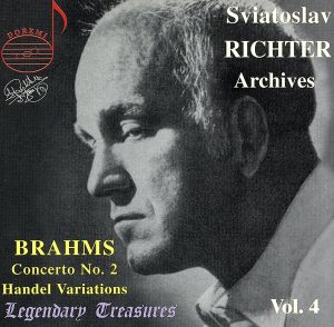 【輸入盤】Legendary Treasures - Sviatoslav Richter Archives, Vol. 4 - Brahms: Concerto no. 2, Handel Variations / Georgescu