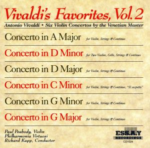 【輸入盤】Favorites 2: 6 Violin Concertos