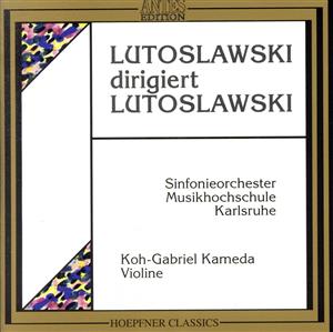 【輸入盤】Lutoslawski Dir. Lutoslawski