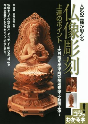 人気の三種が彫れる仏像彫刻上達のポイント 大日如来座像・阿弥陀如来像・不動明王像 メイツ出版のコツがわかる本