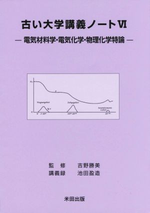 古い大学講義ノート(Ⅵ) 電気材料学・電気化学・物理化学持論